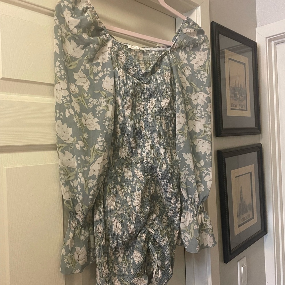 Blush Smocked Floral Top